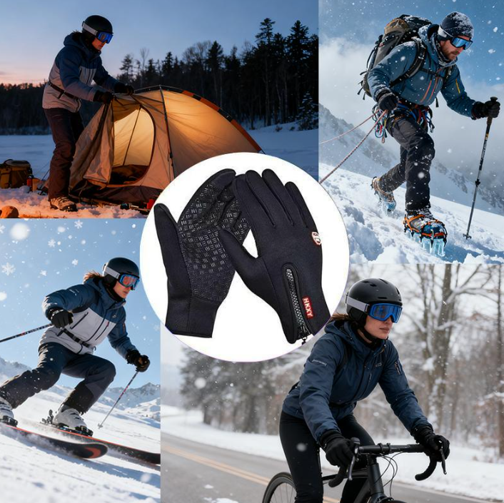 Windproof Thermal Touchscreen Winter Gloves for Men & Women